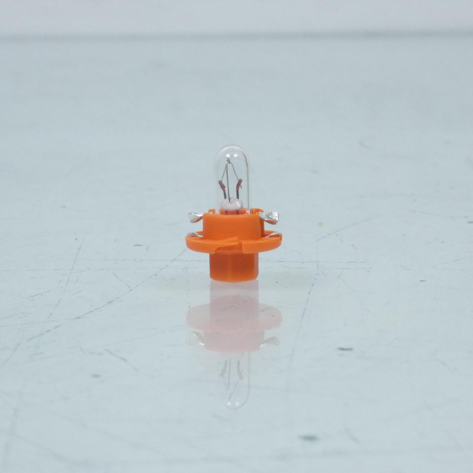 Mini ampoule avec culot plastique orange 12V 1.1W BX8.4d Flosser 449103 1/4 tour pour moto scooter quad