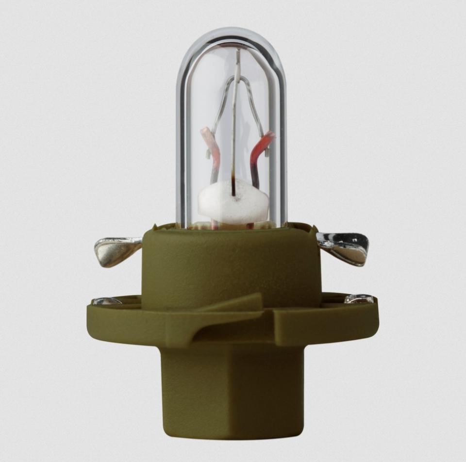 Ampoule avec culot en plastique olive 12V 1.3W BX8.4d Flosser 479103 1/4 tour