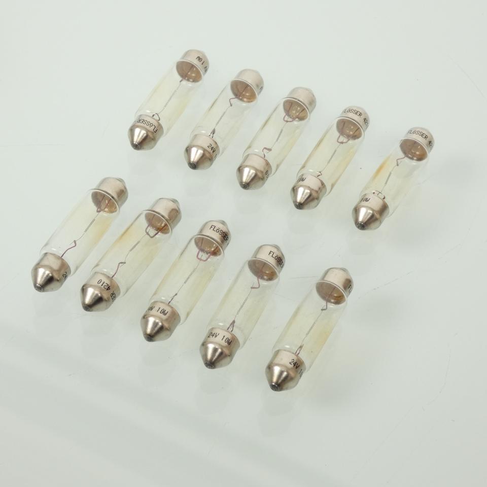 Ampoule Flosser pour autot moto scooter 4210 / 24V 10W SV8.5 navette Neuf