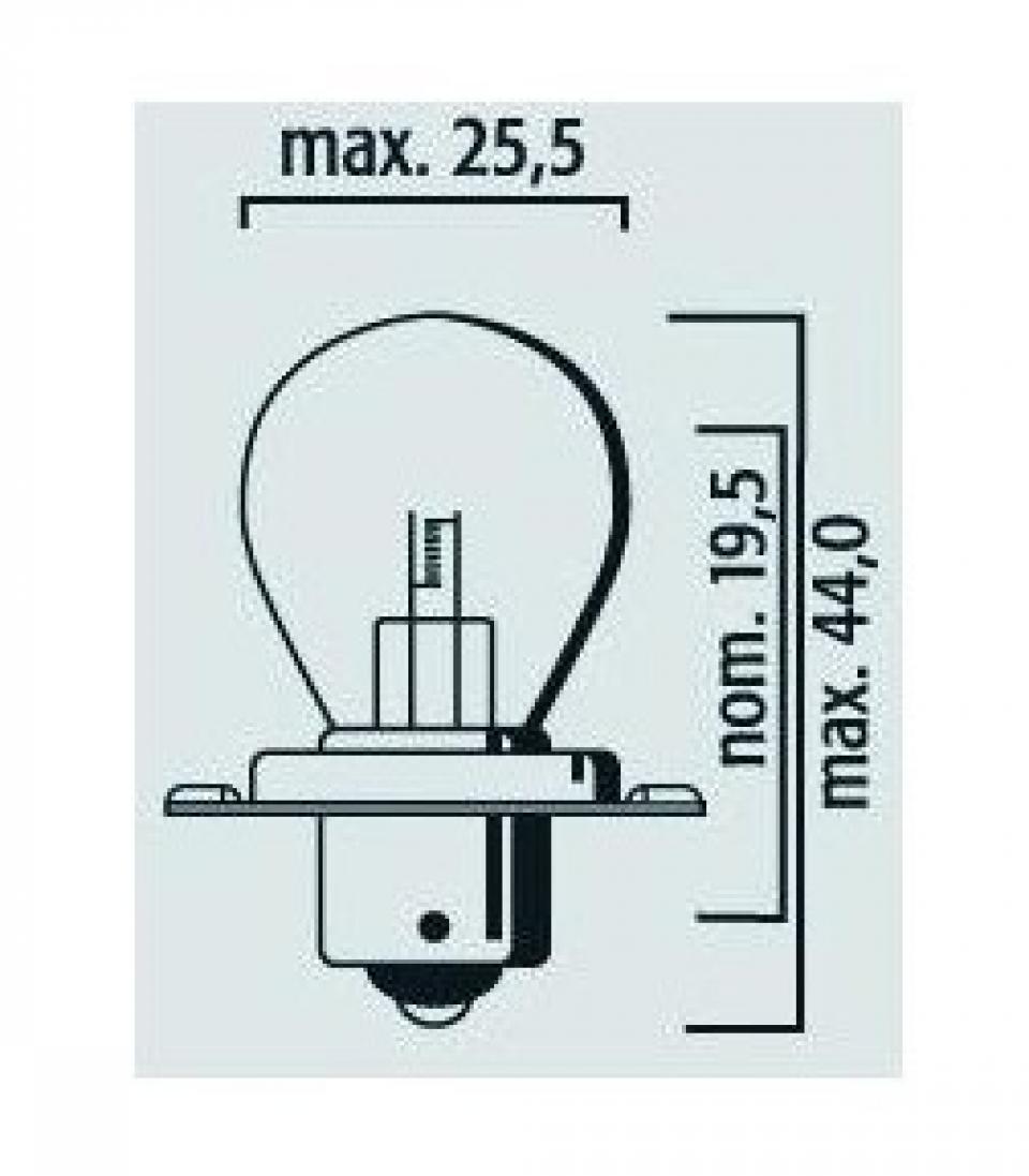 Ampoule Flosser pour Mobylette Peugeot 50 103 RCX 1994 à 2003 Neuf