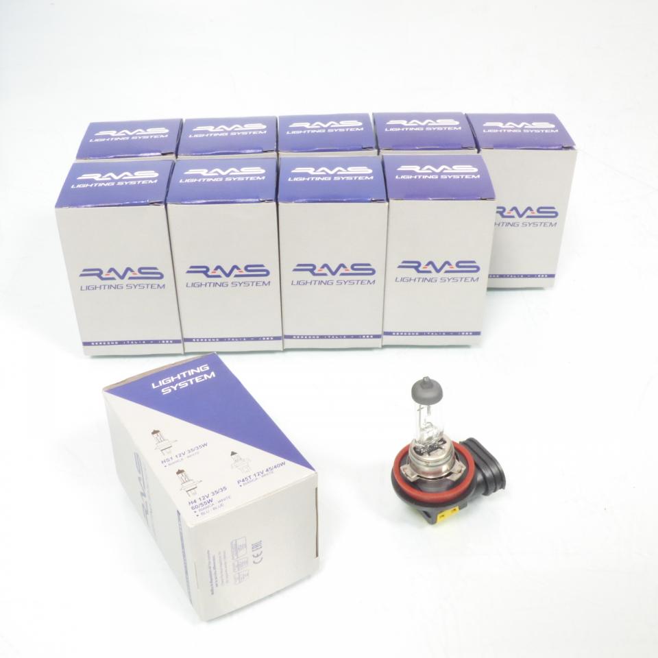 Ampoule RMS Moto pour moto scooter auto H8 12V 35W blanche / PGJ19-1 Neuf