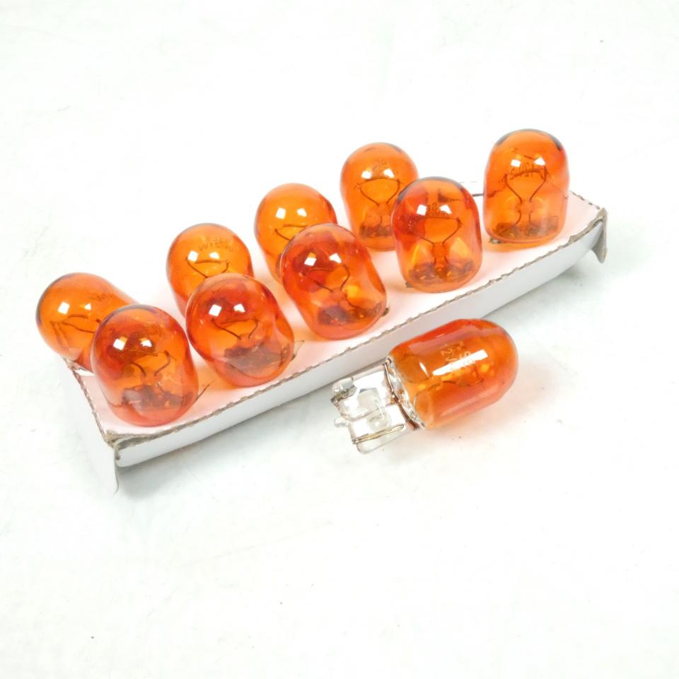 Ampoule RMS Moto pour auto scooter moto 12v 21w T20 orange par 10 Neuf
