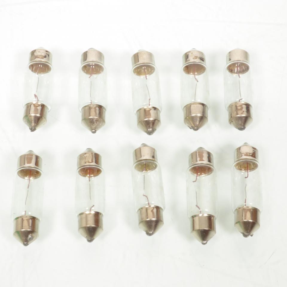Ampoule blanche Kyoto pour moto 12V 15W Sv8.5-8 / Par 10 Neuf