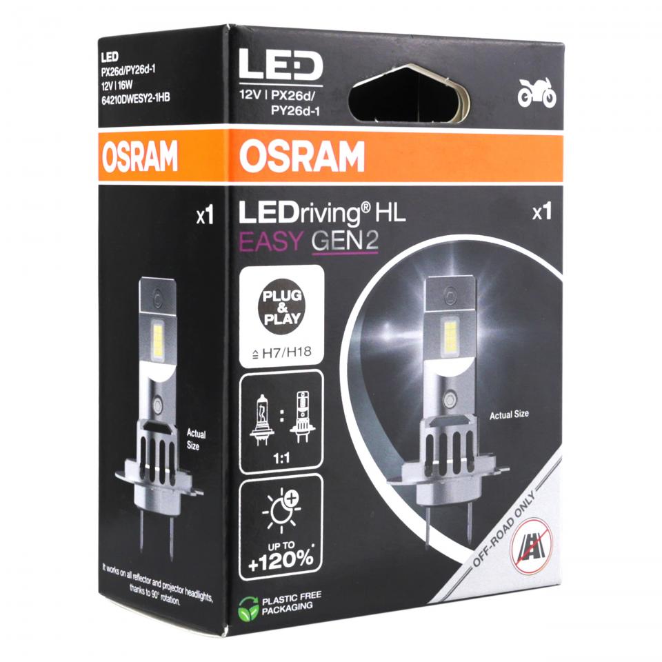 Ampoule Osram pour Scooter Piaggio 300 Beverly Ie Abs Euro4 2016 à 2020 AV Neuf
