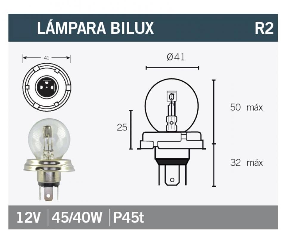 Ampoule Vicma pour Auto 12V 45/40W P45t Neuf