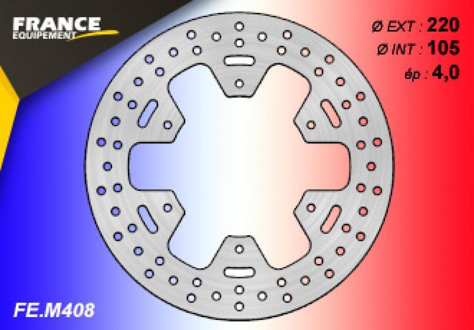 Disque de frein France Equipement pour moto MZ 125 SM 2001-2018 M408 / 220mm / avant Neuf