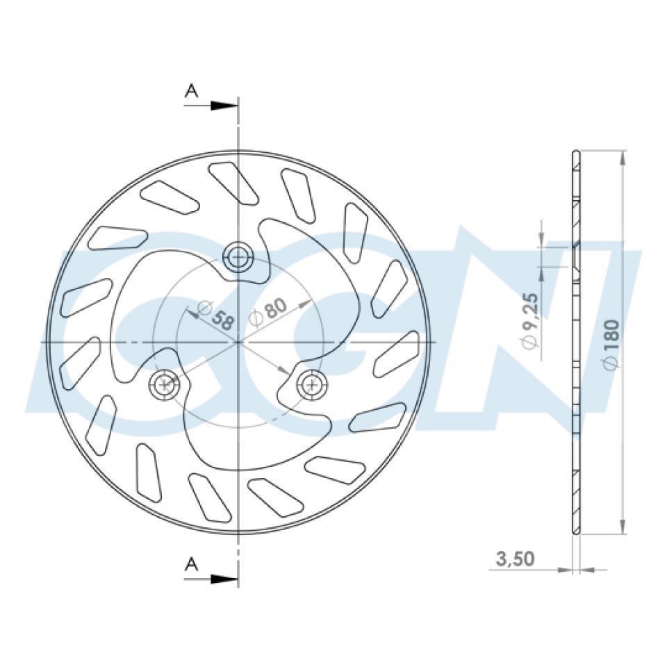 Disque de frein NG Brakes pour Scooter Peugeot 50 Elystar 2006 à 2014 Neuf