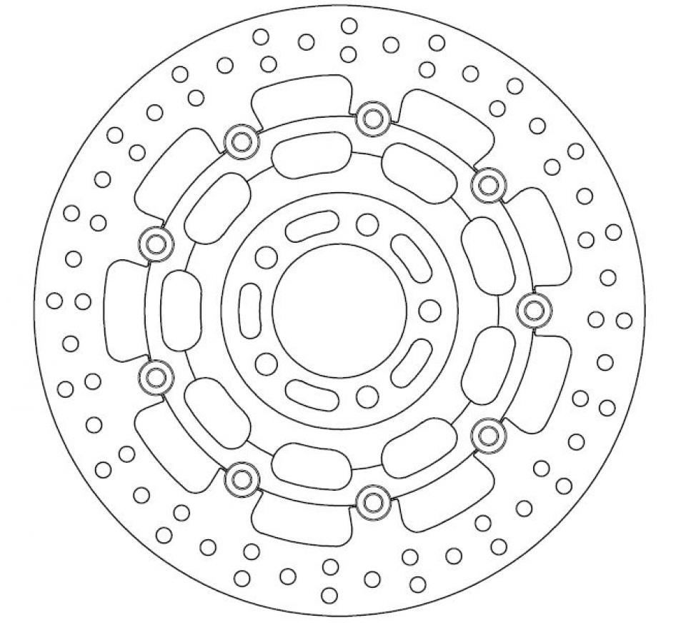 Disque de frein Ferodo pour Moto Suzuki 650 Sv S 1999 à 2002 AVG / AVD Neuf