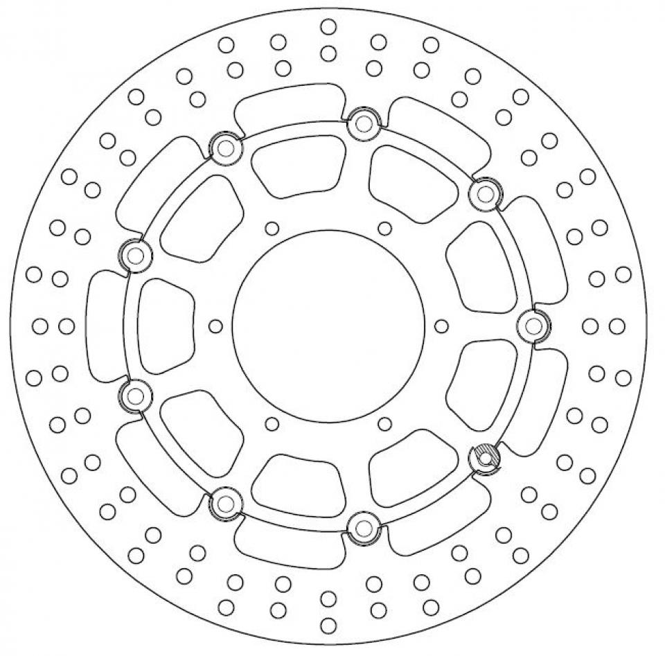 Disque de frein Ferodo pour Moto Honda 1000 Cbr Rr Fireblade 2004 à 2005 AVG / AVD Neuf