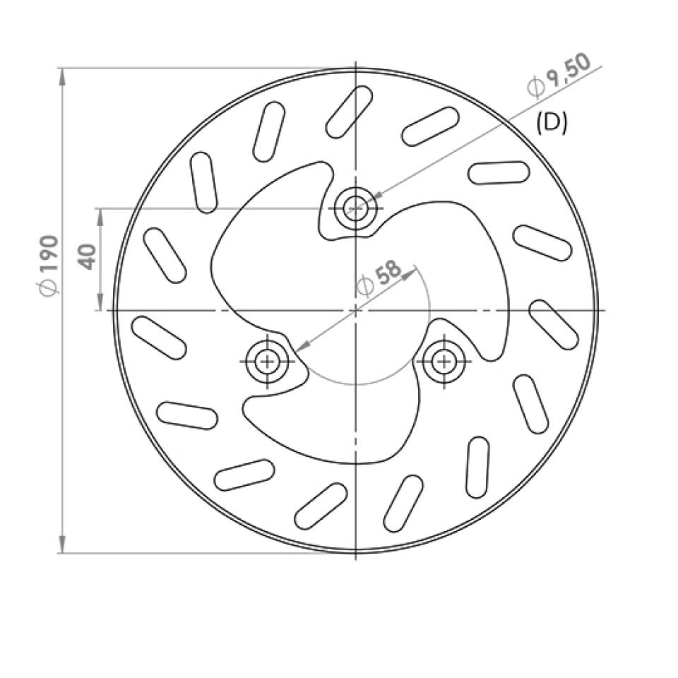 Disque de frein NG Brakes pour Scooter Peugeot 50 Citystar 2014 à 2017 Neuf