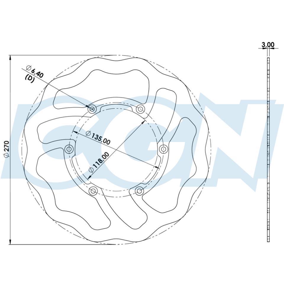 Disque de frein Galfer pour Moto Fantic 125 XE 2T Après 2021 Neuf