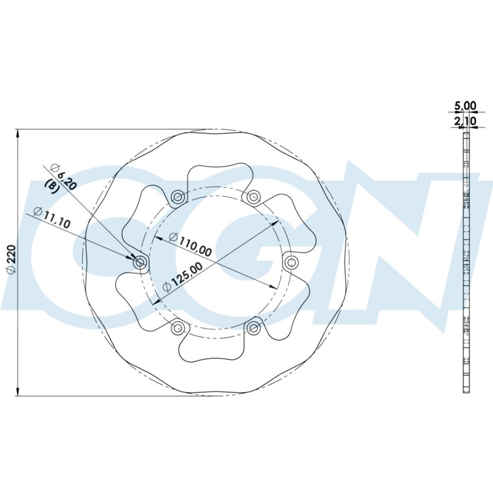 Disque de frein Galfer pour Moto Husaberg 390 FE Après 2010 Neuf
