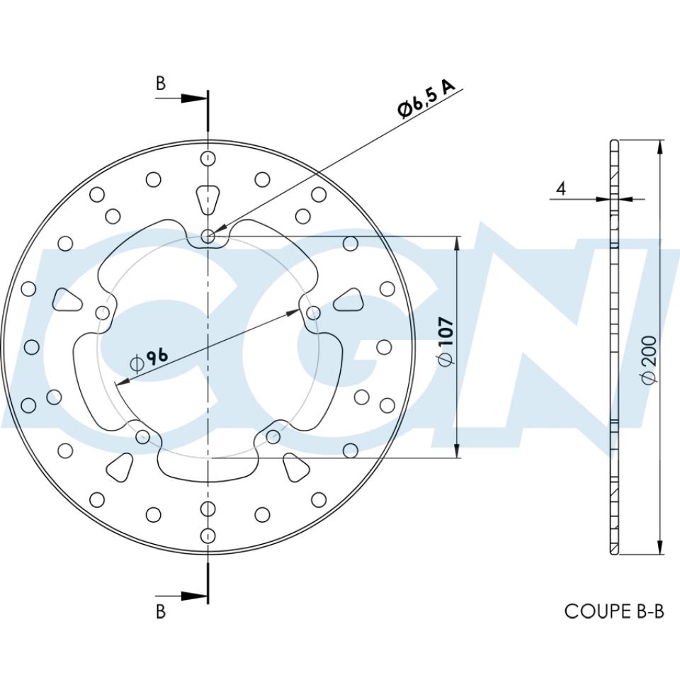 Disque de frein Galfer pour Scooter Piaggio 125 Fly Après 2005 Neuf