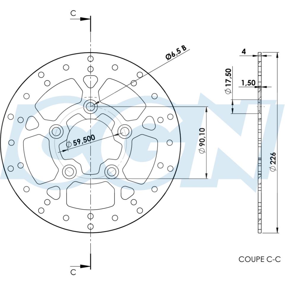 Disque de frein Galfer pour Scooter Peugeot 125 Tweet Après 2010 Neuf