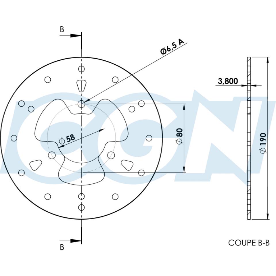 Disque de frein Galfer pour Scooter Aprilia 125 COMPAY Après 2003 Neuf