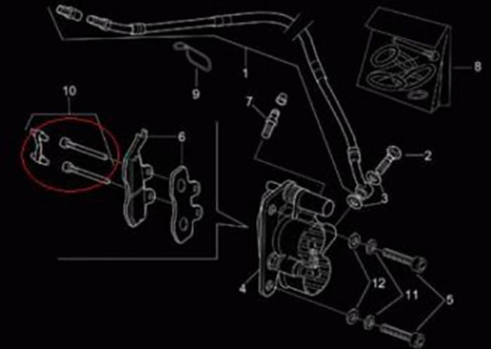 Freinage origine pour Moto Aprilia 50 RX 1995 à 2004 AP8104060 Neuf