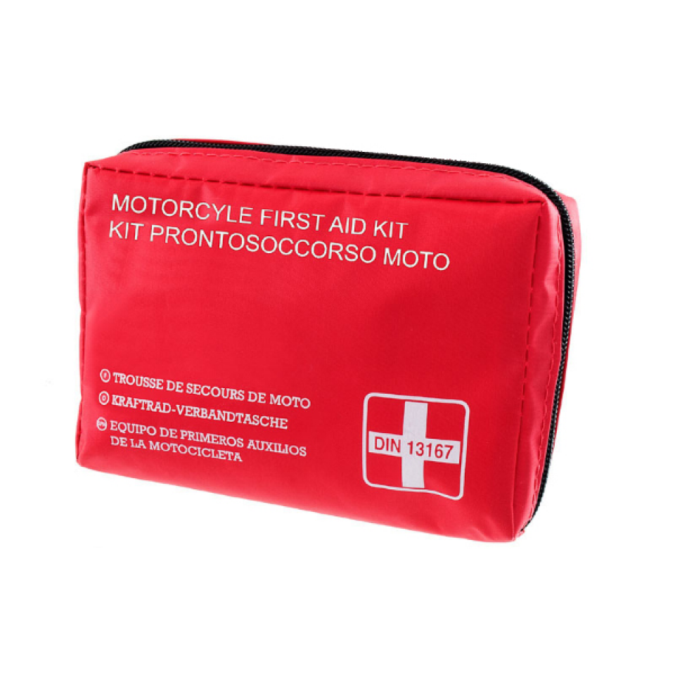 Kit premiers secours trousse de soin DIN13167-2014 RMS pour moto deux roues auto Neuf