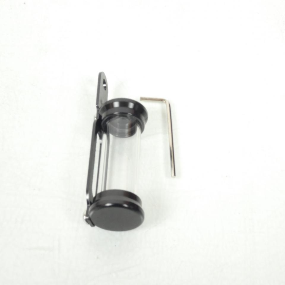 Support porte vignette tube aluminium noir Chaft pour deux roues moto IN849 Neuf