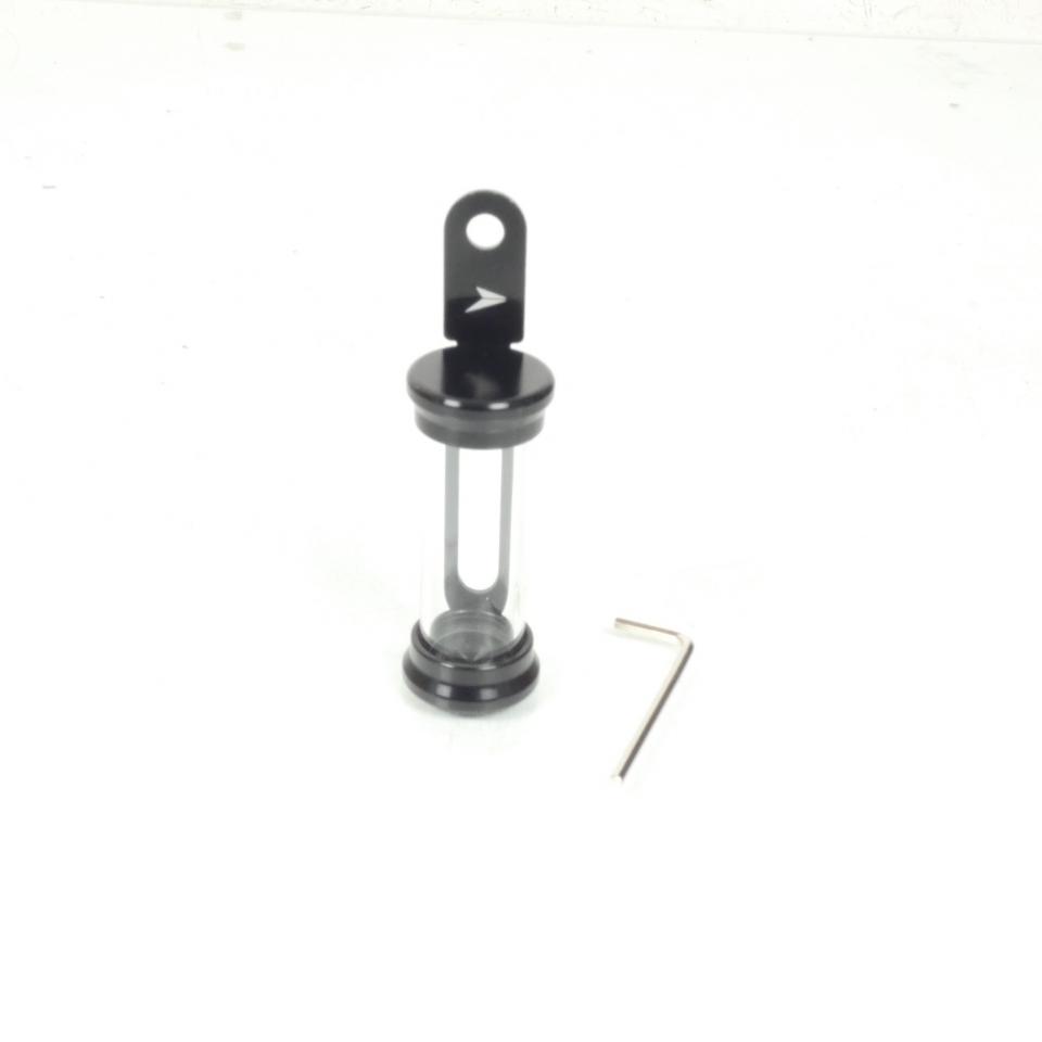 Support porte vignette tube aluminium noir Chaft pour deux roues moto IN849 Neuf