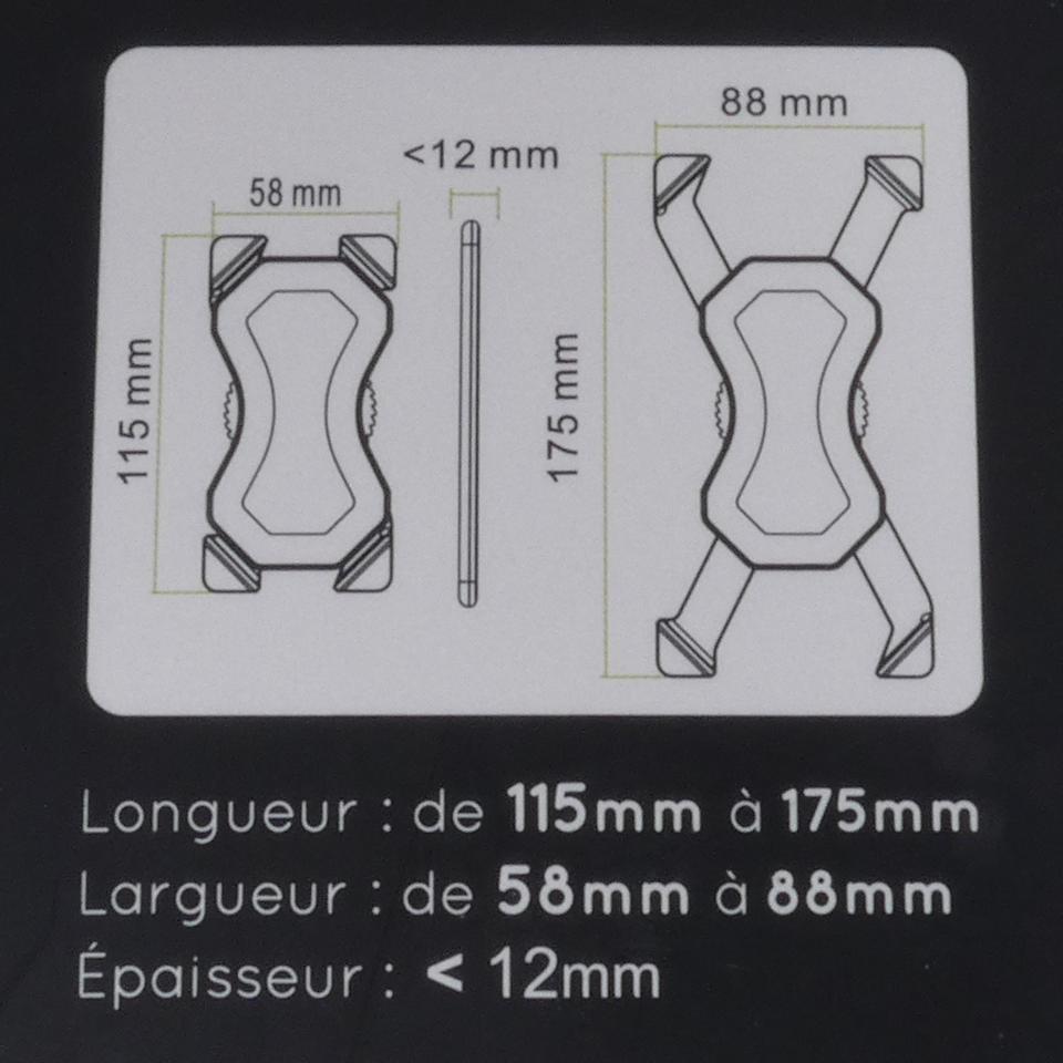 Support de smartphone 3.5 à 6.5 pouce pour moto scooter quad guidon Ø22 à 32mm Neuf