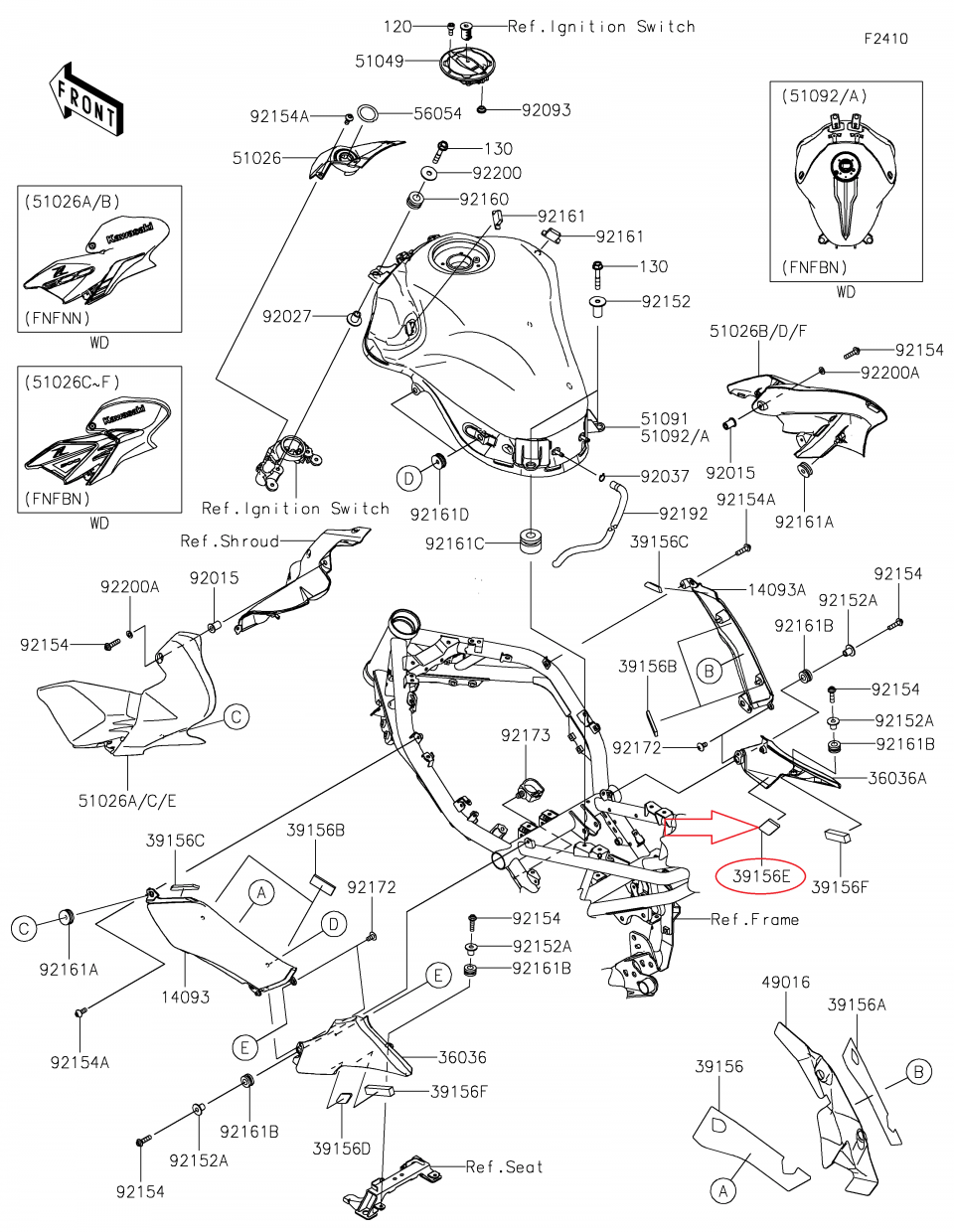 Mousse amortisseur pour moto Kawasaki 900 Z 2017 à 2021 39156-2195 25x78x5 Neuf