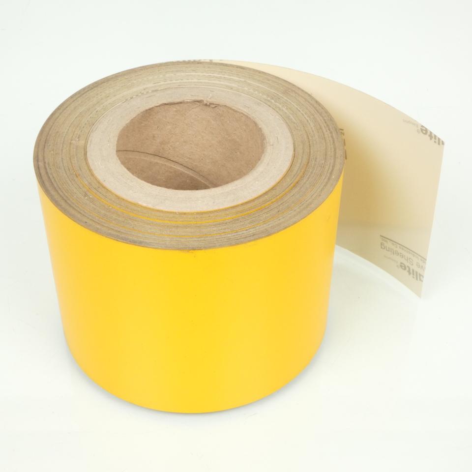 Rouleau fond plaque immatriculation jaune L 120mm pour moto scooter Neuf