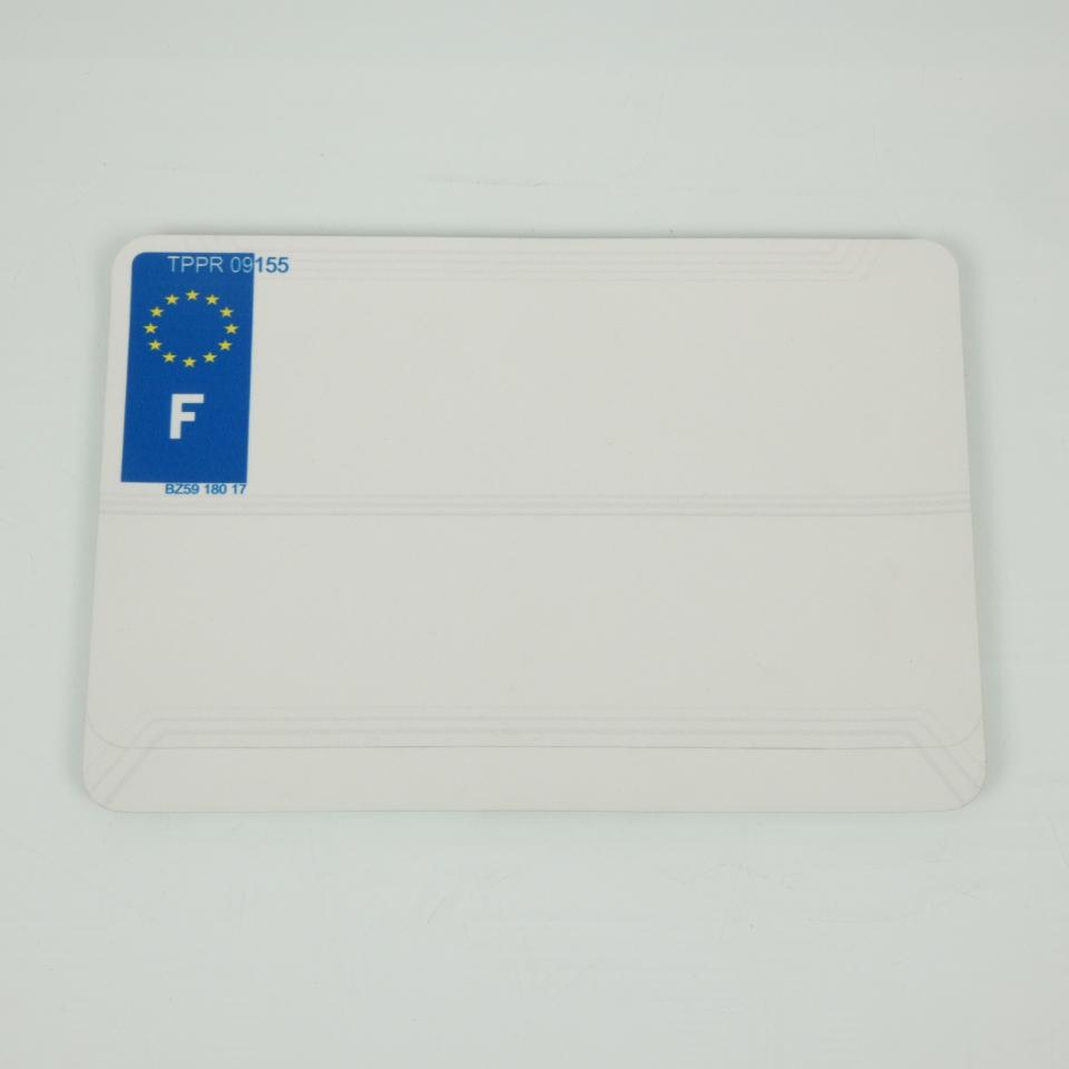 Fond plaque immatriculation blanc F sans département 210x145 SPM TPPR09155 pour moto