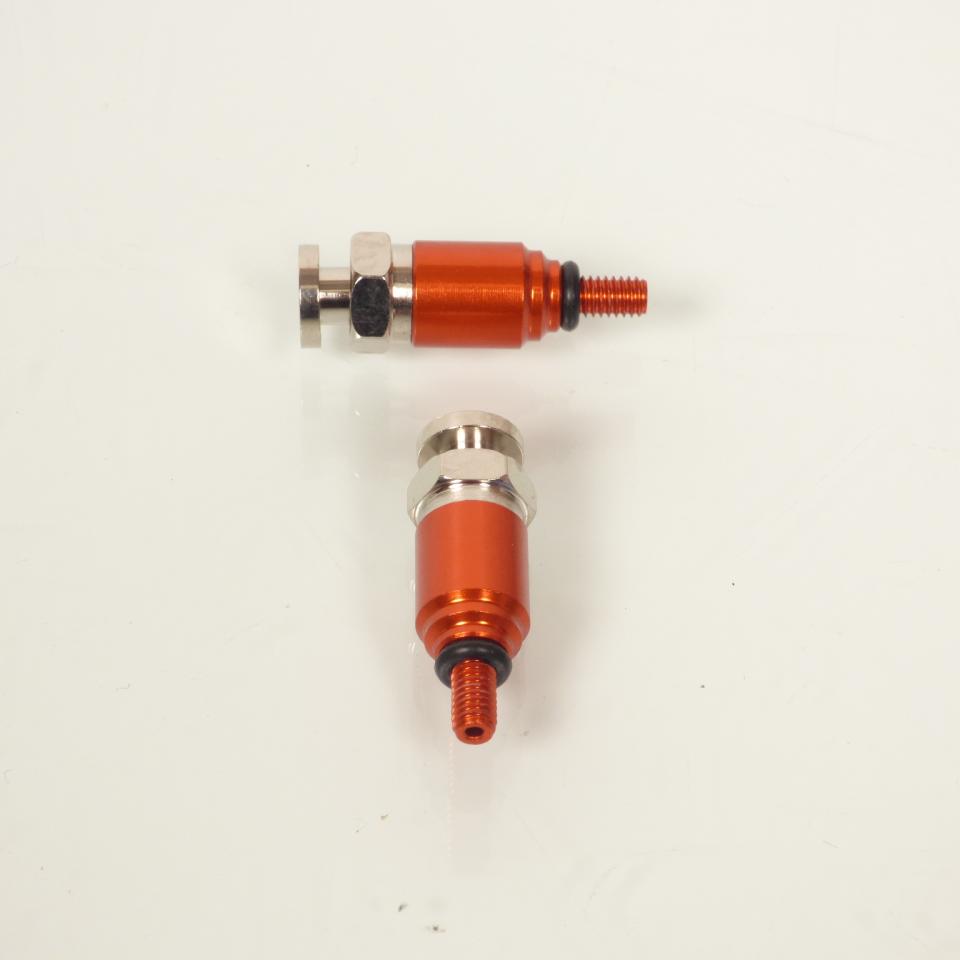 Purgeurs de fourche RFX M4x0.7 orange gris pour moto cross enduro tout terrain