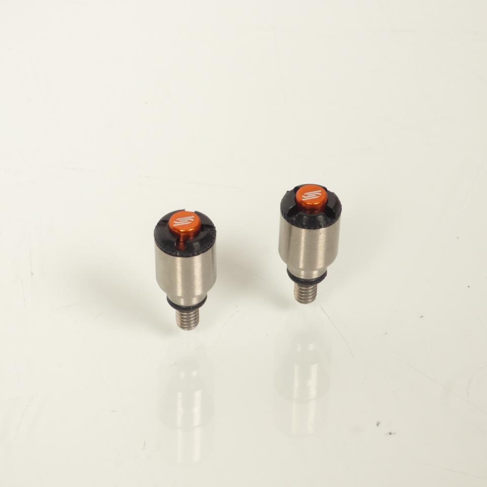 Purgeurs de fourche M4x0.7 orange noir gris Scar pour moto cross enduro TT S8001