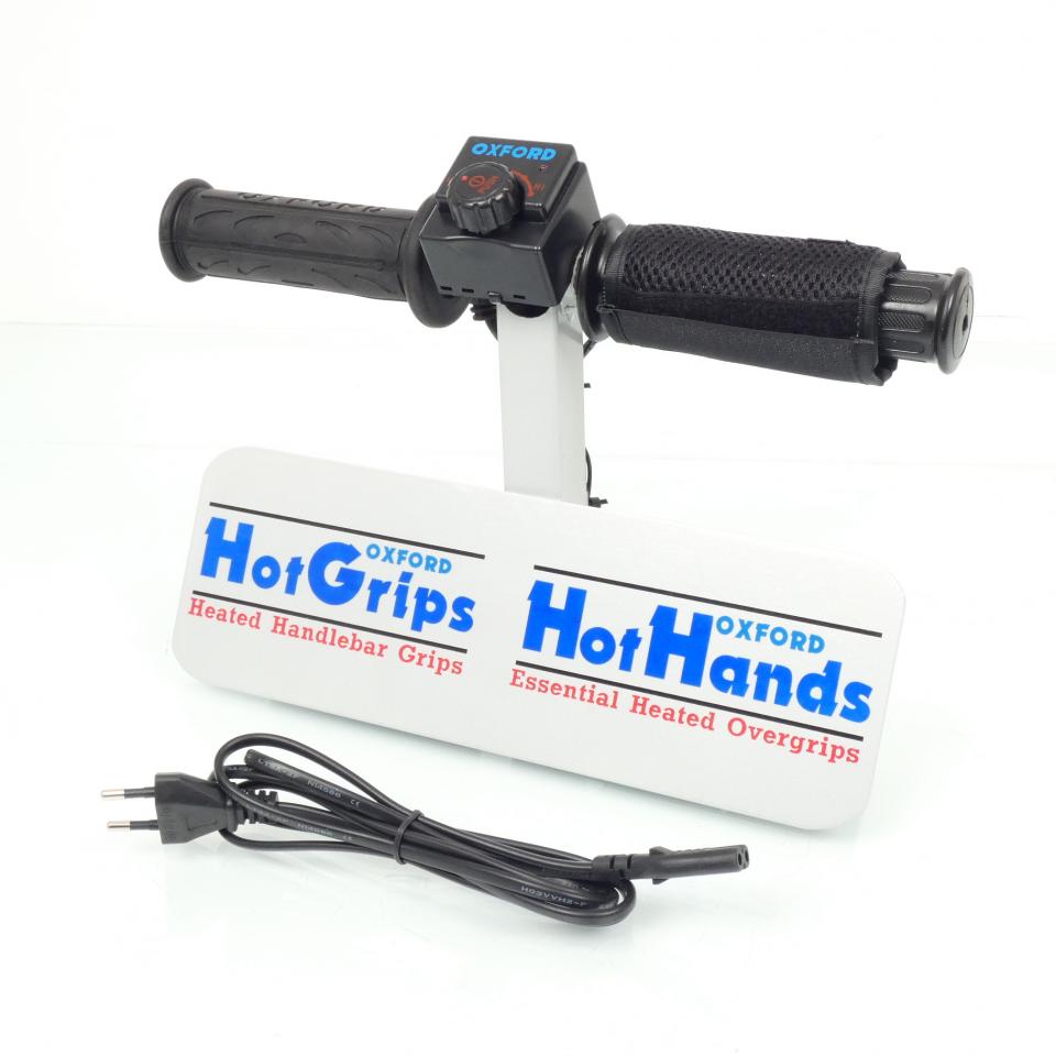 Poignée chauffante démonstration Oxford Hot Grips & Hot Hands pour moto Neuf