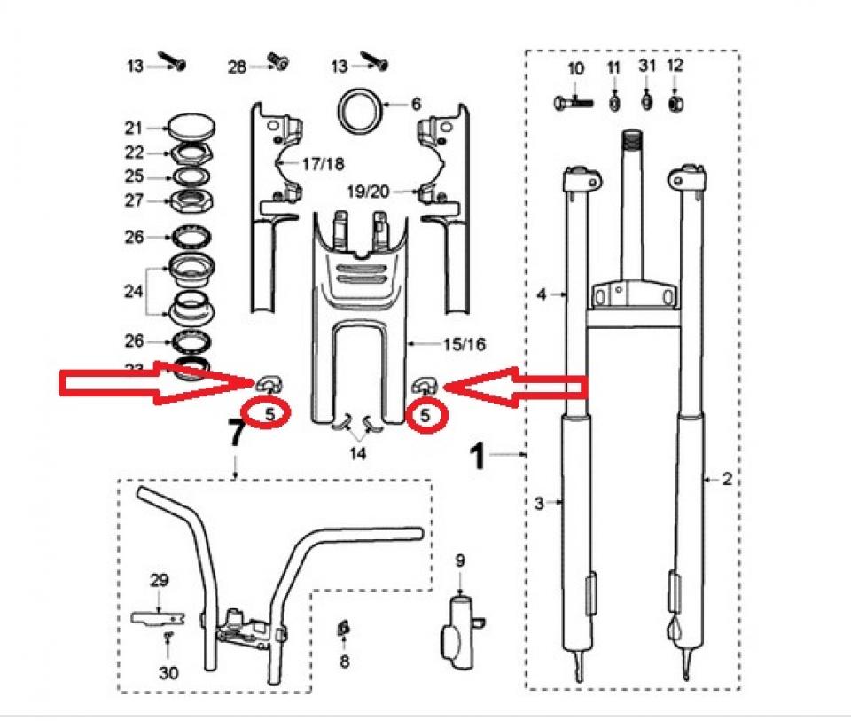 Joint mousse de protection fourche pour mobylette Peugeot 50 103 FOX 729596 neuf