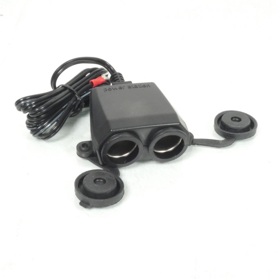 Double prise allume cigare Ø20mm 12V 10A 1.4m HEBE pour moto scooter Quad Neuf