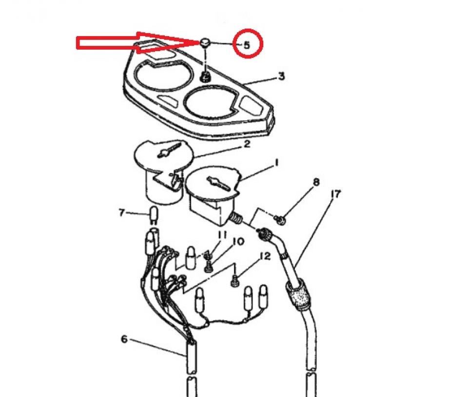 Bouton reset compteur journalier pour moto Yamaha 600 FJ 1984-85 29L-83578 Neuf
