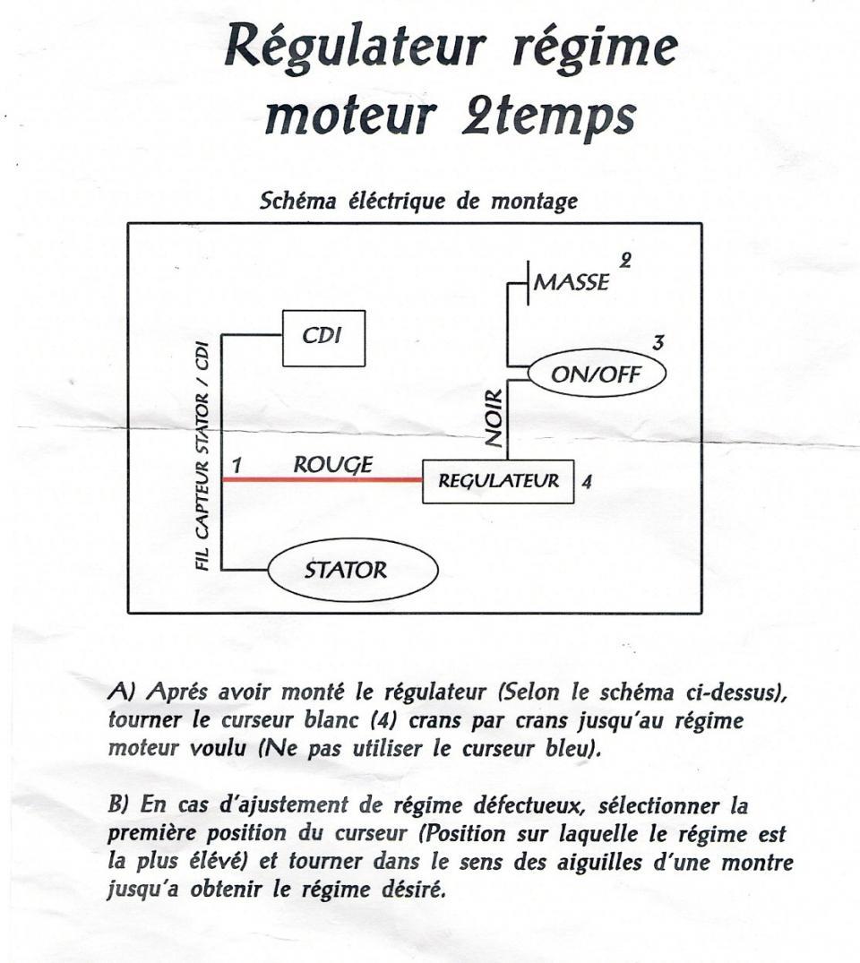 Boitier Régulateur régime moteur P2R pour scooter 50 2T Neuf