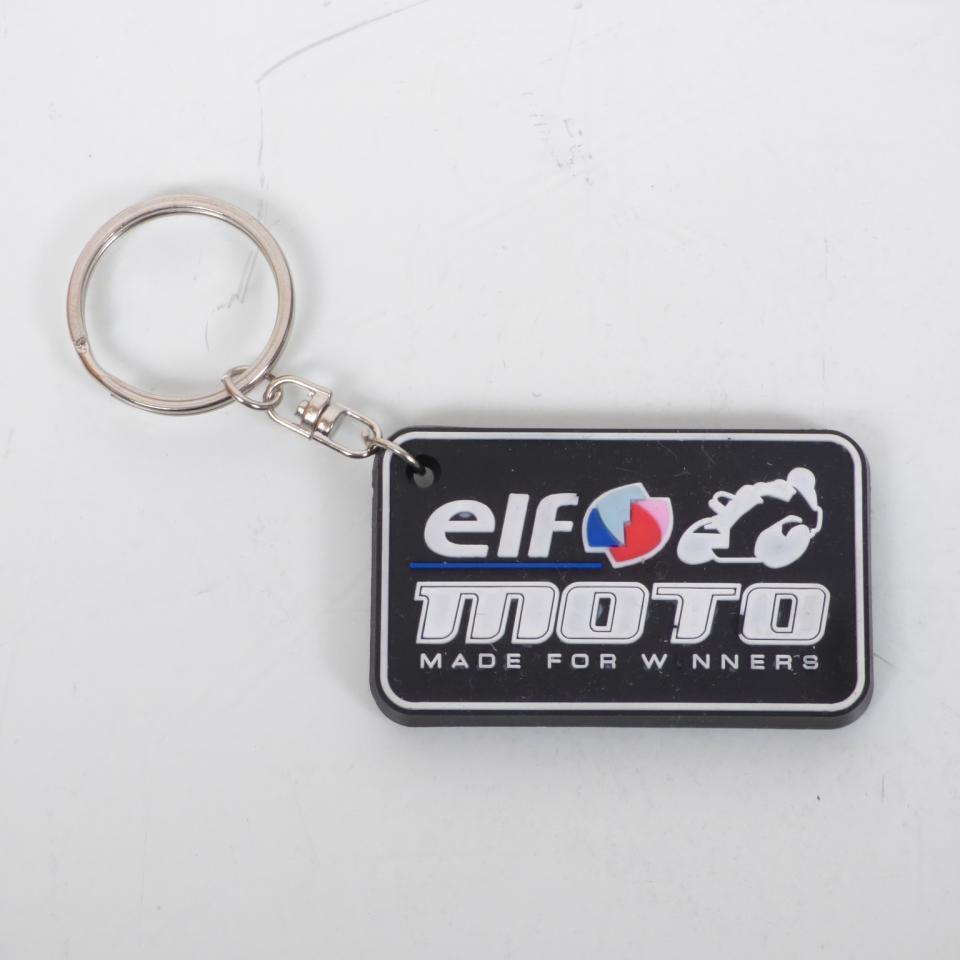 Porte clé clef fan marque Elf pour moto scooter Made for Winners noir blanc Neuf
