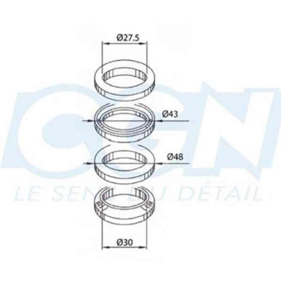 Kit roulement de direction Teknix pour Moto MBK 50 X-Limit Neuf