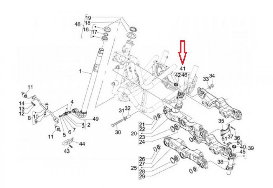 Kit roulement de direction origine pour scooter Piaggio 400 MP3 6471835 Neuf