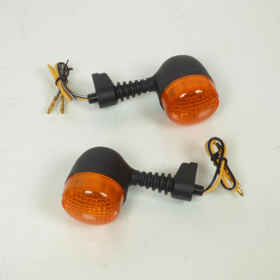 Clignotant Teknix pour scooter MBK 50 Nitro 2002 à 2012 rond orange/noir 12V 10W