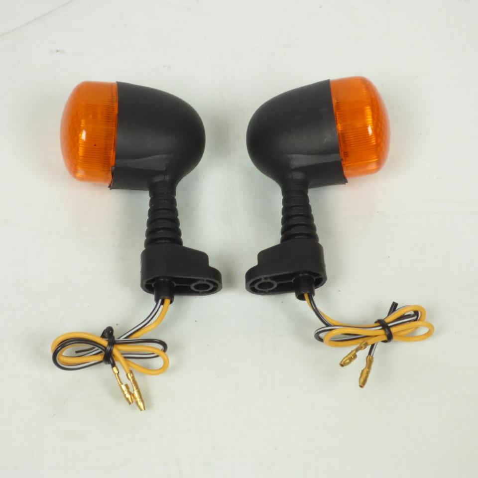 Clignotant Teknix pour scooter MBK 50 Nitro 2002 à 2012 rond orange/noir 12V 10W