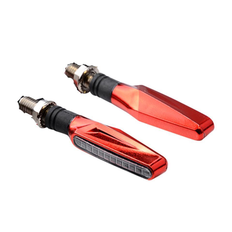 Paire de clignotant rouge séquentiel à LED 12V Tun'R Smogg V2 pour moto Neuf