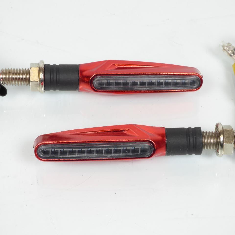 Paire de clignotant rouge séquentiel à LED 12V Tun'R Smogg V2 pour moto Neuf