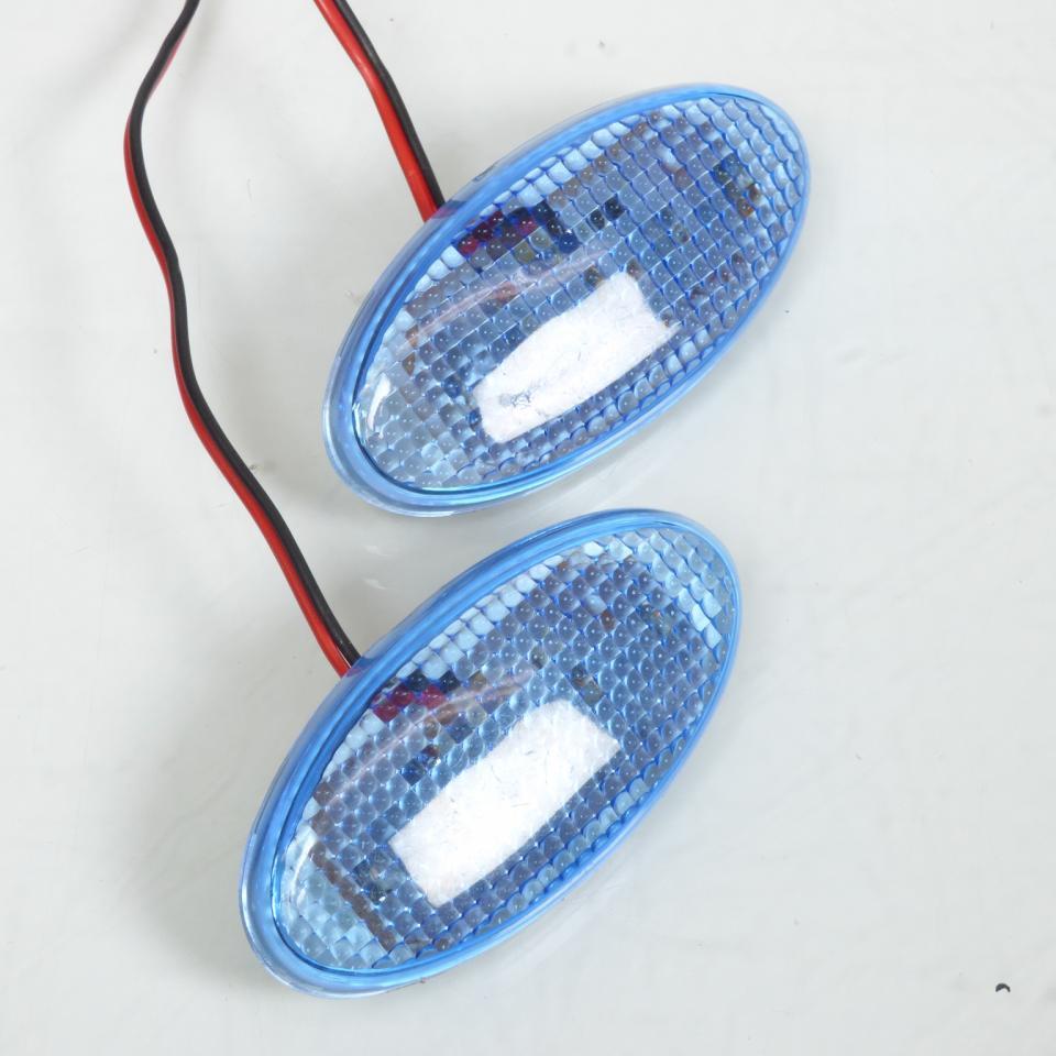 Clignotant œil de chat bleu à LED pour auto moto scooter quad feu décoratif