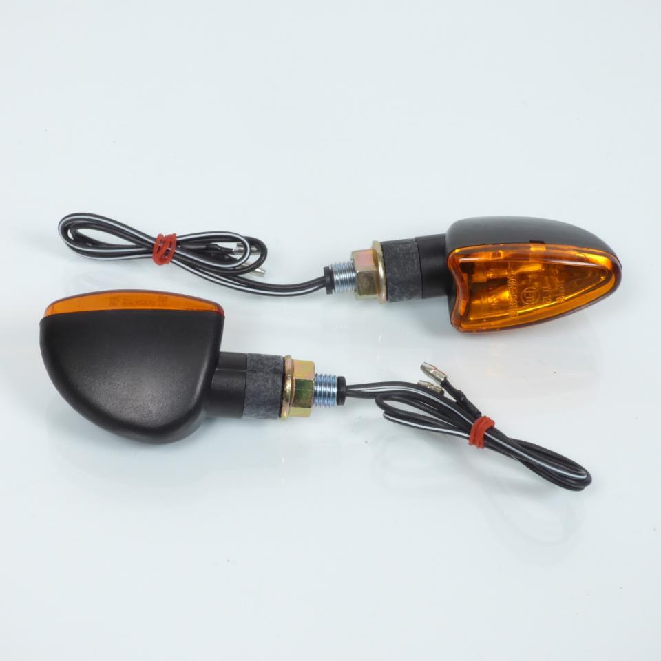 Paire de clignotants triangle à ampoules neuf homologués pour moto 12V 21W Neuf