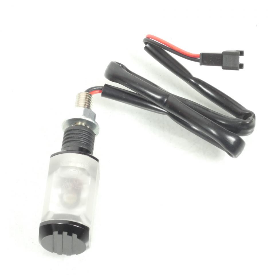 Paire Éclairage de plaque Led 12V anodisé noir pour moto scooter M8x125 Neuf
