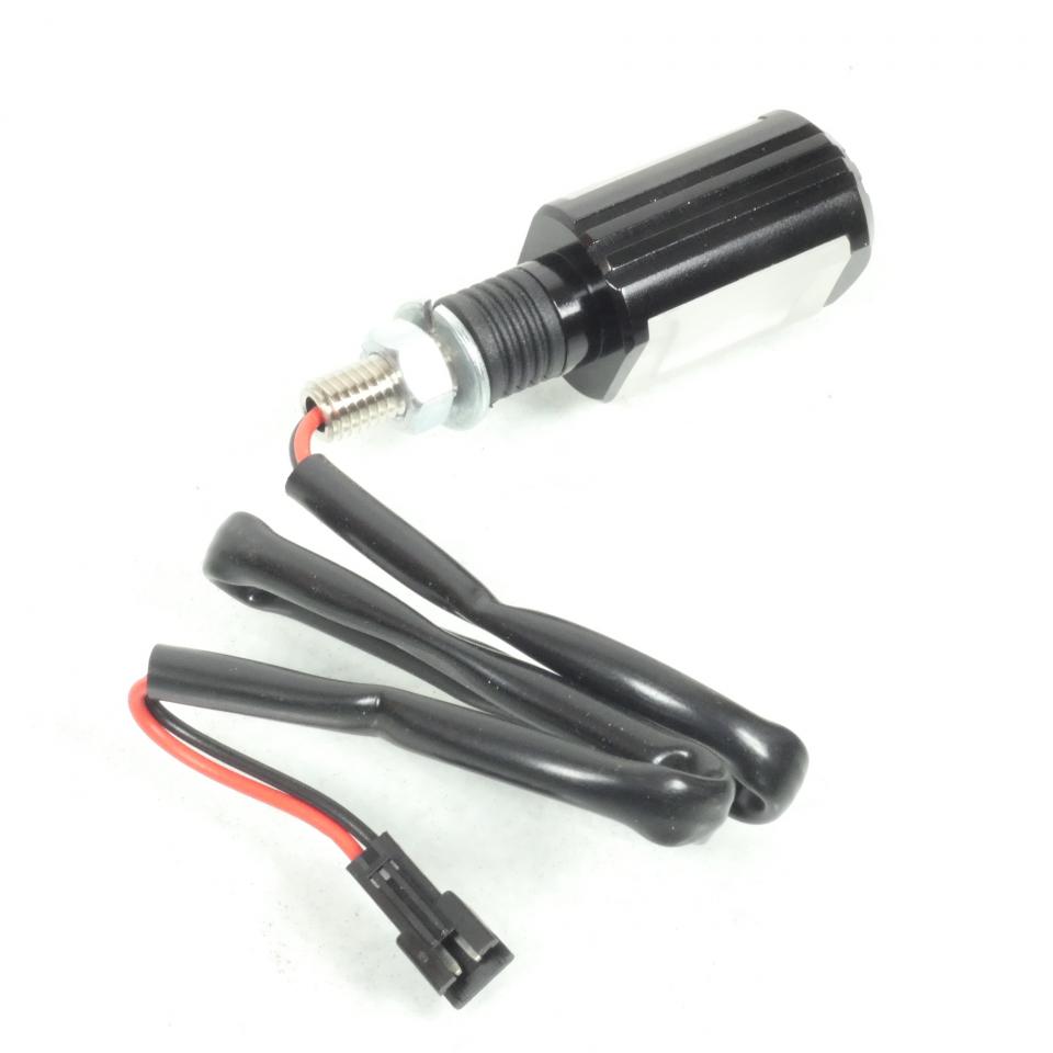Paire Éclairage de plaque Led 12V anodisé noir pour moto scooter M8x125 Neuf
