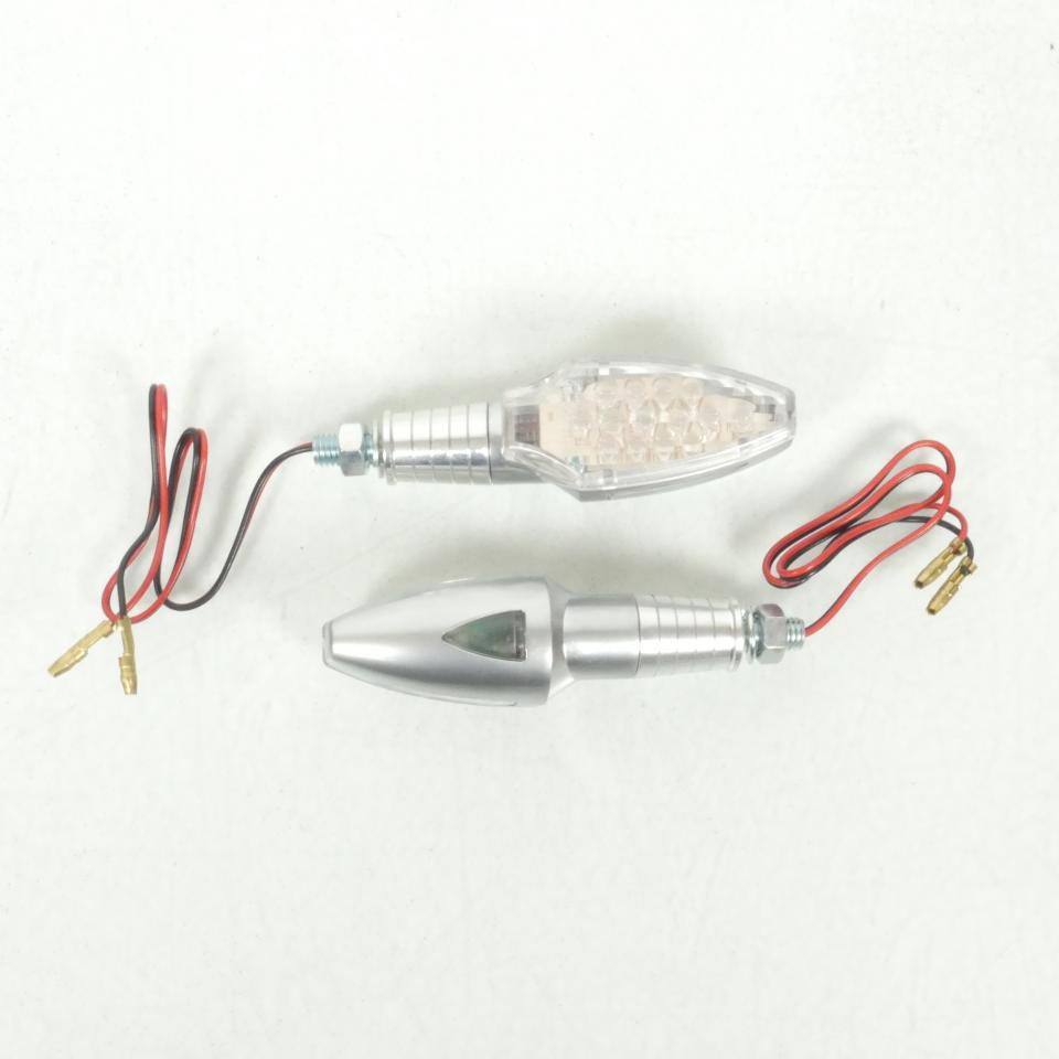 Clignotant pour deux roues Suzuki R016 ARG Led 12V 0.7W Paire Gris Neuf