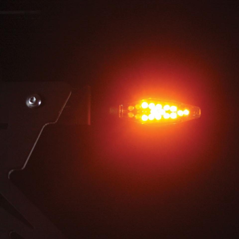 Paire de clignotant à LED noir et fumé Chaft pour moto Honda IN208