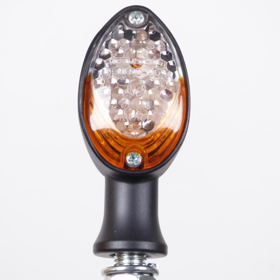 Paire de clignotant Ermax à LED avec rappel arrière coloris noir Neuf