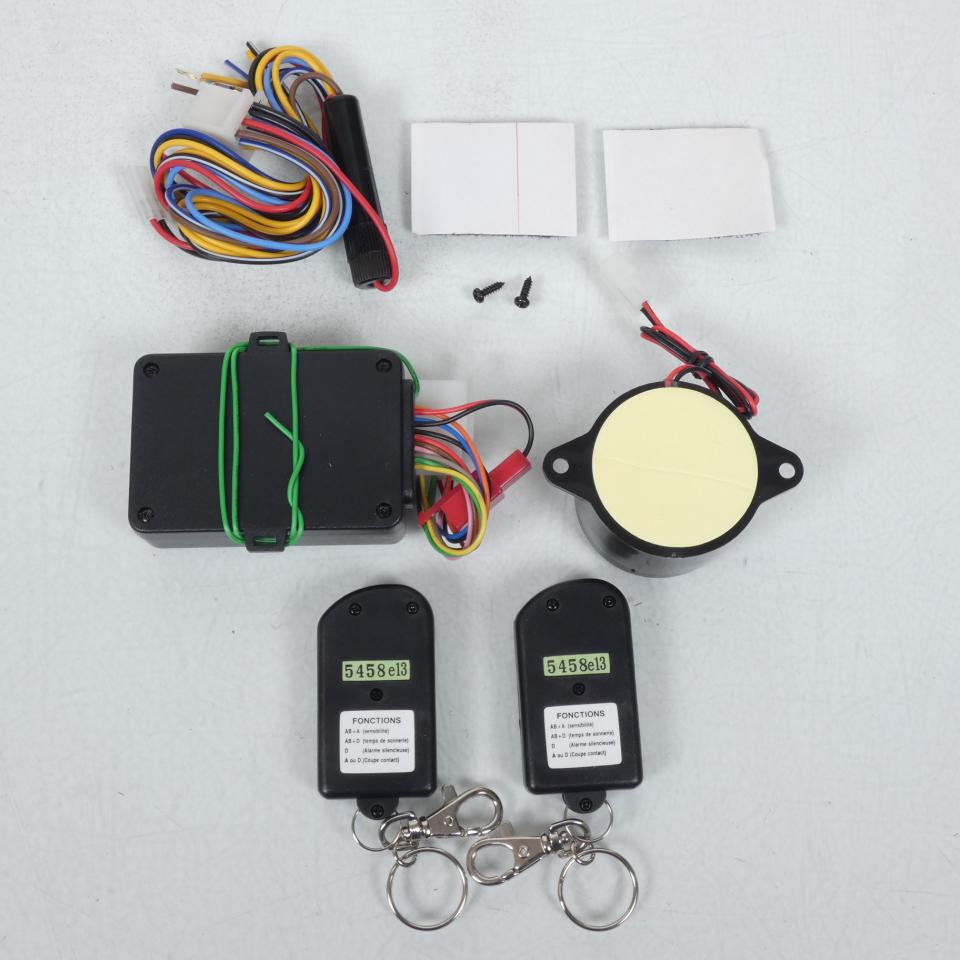 kit Alarme antivol TG 502 12V  TECNO GLOBE pour deux roues moto scooter Neuf
