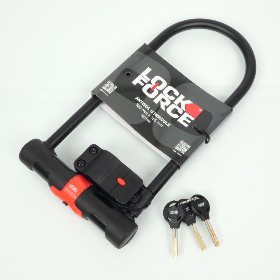 Antivol Lock Force U Hercule anse 115x270mm pour deux roues moto scoot vélo Neuf
